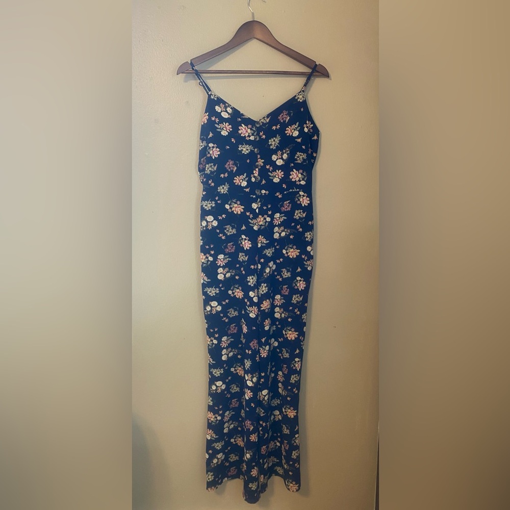 Navy Floral Jumpsuit by Pink Rose